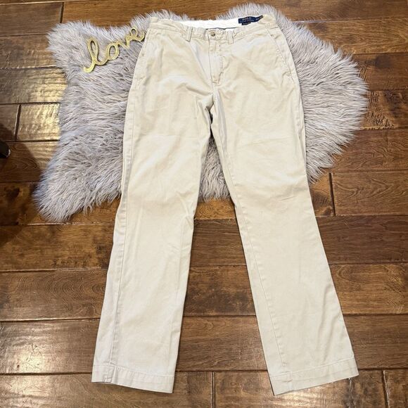Polo Ralph Lauren Pants Mens Size 30 Classic Fit Khaki Cotton - Picture 1 of 7